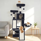 Gitelsnour Cat Tree Tower Multi-Level with 2 Scratching Boards, GCT022G - Image 7