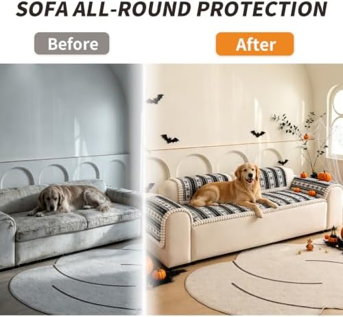 Christmas Couch Cover, Christmas Plush Sofa Cover for Dog Pet 1PC - Image 4
