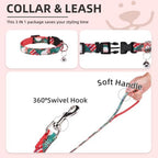 PUPTECK Christmas Dog Harness, Collar and Leash Set No Pull for Small Sized - Image 4