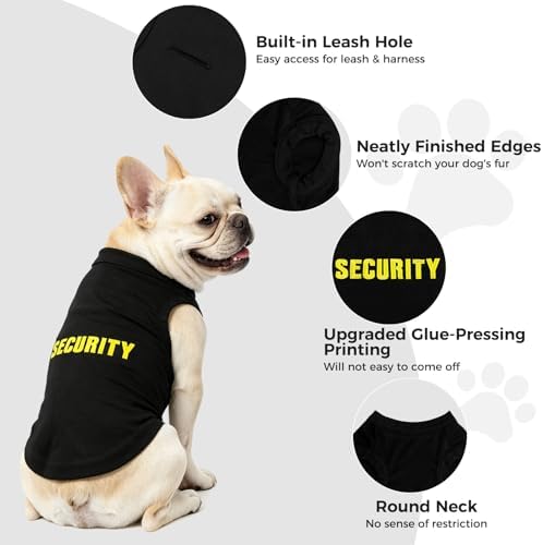 BINGPET Dog Security Shirt, Soft Cotton Puppy T-Shirt, Halloween Costumes - Image 5