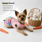 Fitwarm Easter Blessing Dog Dress, Easter Outfit for Small Dogs Girl, Colorful Pet Clothes, Pink, Blue, Orange, White, Large - Image 7