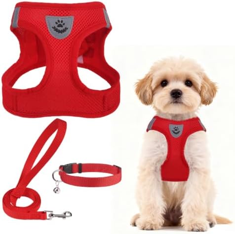 PUPTECK Dog Harness, Collar and Leash Set No Pull for Small Medium Sized by PUPTECK