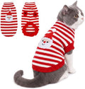 PUMYPOREITY Cat Sweater for Cats Only, Santa Pattern Knit Kitten Sweater by PUMYPOREITY