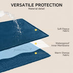 Luciphia Waterproof Blanket for Large Dog, Reversible Sherpa Couch Cover - Image 4