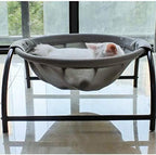 JUNSPOW Cat Bed Dog/Pet Hammock Bed Free-Standing Kitty Sleeping Cat Supplies Pet Supplies Whole Wash Stable & Breathable Easy Assembly Indoors Outdoors, 16.9 in x 16.9 in x 9.5 in