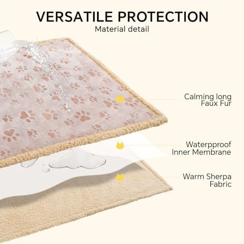 Luciphia Waterproof Dog Blanket Reversible Sherpa Fleece for Large Dogs Cat - Image 3