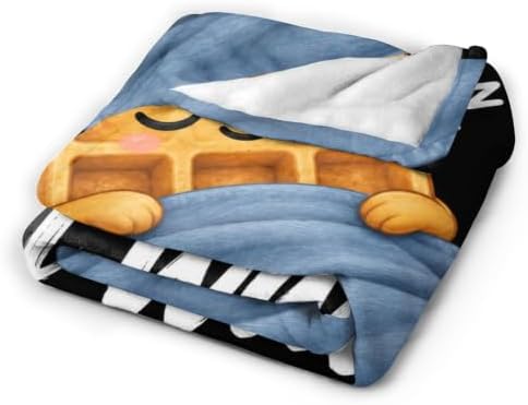 Sleepy Waffle Blanket Throw Gift for Girls Women 50"X40" - Image 5