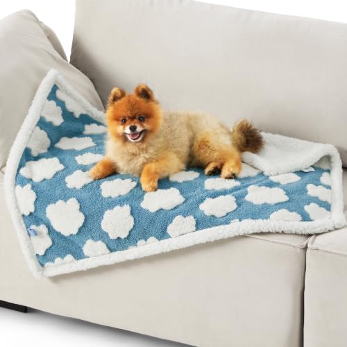 LE SURE Waterproof Dog Blankets for Small Dogs Cute Cozy 3D Jacquard,25x35 - Image 2