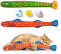 Kingtree Cat Kicker Toys 5-Pack, Catnip Toy Pillows & Plush Balls for Cats by Kingtree