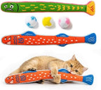 Kingtree Cat Kicker Toys 5-Pack, Catnip Toy Pillows & Plush Balls for Cats by Kingtree