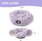 Lesure Donut Cute Jacquard Cat Tunnel Bed Kitten Toys for Puppy Bunny - Image 5