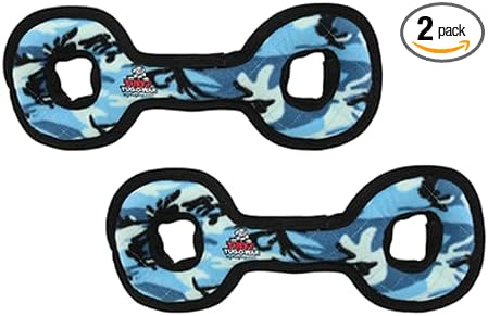 TUFFY® : 2 Pack TugOWar Dog Toy: Ultra Durable Plush Toy with Multiple Layers & Reinforced Seams, Washable and Floats, Original Construction