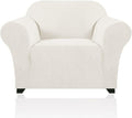 Stretch Chair Cover Chair Slipcovers with Arms 1-Piece Chair Sofa Slipcovers or Living Room Non Slip Armchair Cover Furniture Protector Dogs Pet Friendly(Armchair,Porcelain)