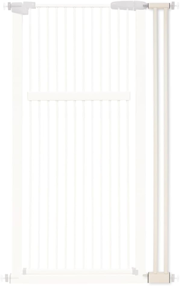 Lumizone 55.12" Extra Tall Pet Gate Extension Kit 4.13" Wide Cream | Extra Tall Cat Gate for Dog Doorway Hallway Stairs Pressure Mounted 1.37" Gap No Drilling