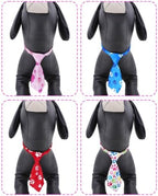 PET SHOW 30 Pack Paw Print Dog Ties Neckties Bulk for Large Dogs - Image 4