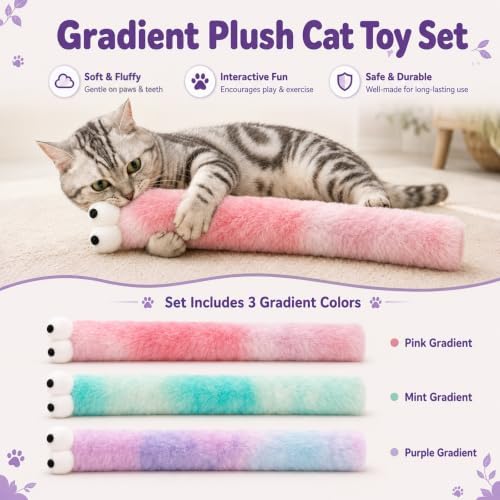 Ysenchan Cat Kicker Toy, Catnip Plush Toy for Indoor Cats, Interactive Play - Image 2
