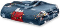 Berkshire Blanket Peanuts® Heavyweight Christmas Blanket,VelvetLoft® Cute Character Snoopy Plush Bed Blanket,Peanuts Best Chirstmas Icons Opened Up Navy,60 in x 70 in (Official Peanuts® Product) by BerkshireHomeCompany