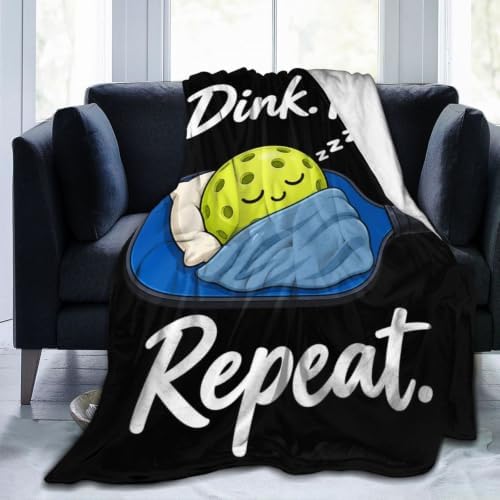 Sleepy Pickleball Blanket Throw Gift for Girls Women 60"X50" by Unknown