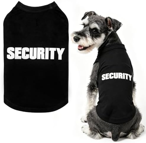 BINGPET Dog Security Shirt, Soft Cotton Puppy T-Shirt, Halloween Costumes by BINGPET