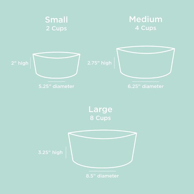 Waggo Simple Solid Double Dog Bowl and Dog Bowl Stand - Double Iron Stand with Double Ceramic Feeder or Water Bowl, Small or Large Dog Elevated Pet Feeder (Matte Black, Medium)