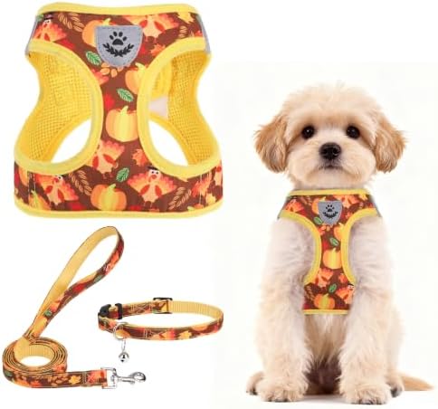 PUPTECK Dog Harness, Collar and Leash Set No Pull for Small Medium Sized by PUPTECK