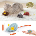 8Pcs Catnip Cat Mice Toys Interactive Mouse Cat Toy for Indoor,Adult & Kitten Cat Toys for Playing, Chewing & Teeth Cleaning - Image 2