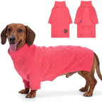 cyeollo Dog Sweaters for Small Dogs, Warm Knit Pullover with Long Sleeve by CYEOLLO