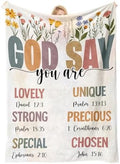 COMFAR Christian Gifts for Women Faith, Inspirational/Religious/Spiritual Gifts for Adults, Soft Throw Blankets for Women/Men, Personalized Blankets for Adults 40"x 50" by COMFAR