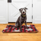 Dog Bed Mat Snowflakes Buffalo Plaid Washable Anti Slip Bottom Comfy Kennel Pad Cat Crate Mat Dog Pet Pad 18 x 24 Inches - Image 6