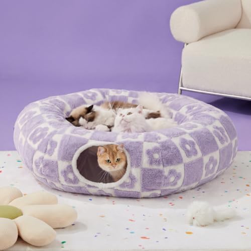 Lesure Donut Cute Jacquard Large Cat Tunnel Bed Kitten Toys for Dog Bunny - Image 6