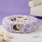 Lesure Donut Cute Jacquard Large Cat Tunnel Bed Kitten Toys for Dog Bunny - Image 6