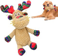 Squeaky Christmas Reindeer Dog Toys, Interactive Plush Dog Toys for Small and Medium Dogs, Suitable for Trainning and Reducing Boredom and Anxiety. (Reindeer) by Chongqile