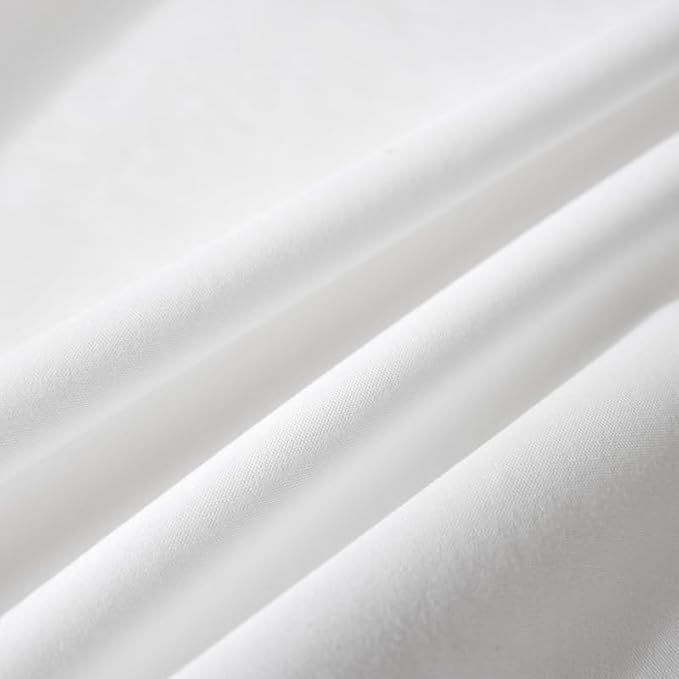 WenBags Lightweight Waterproof Flat Sheet 90 * 98 Inches King Size-Mattress Protector for Bed & Couch, Pet Hair Resistant Cover Ideal for Dogs & Cats, Perfect for Hotels & Hospitals(White)