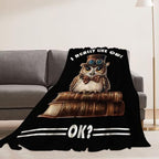 Owl Blanket Book Throw Blankets Funny Gifts for Girls Boys Kids Soft Cozy Fleece Plush for Couch Sofa Bed 60"x50" - Image 2
