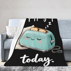 Sleepy Toaster Blanket Throw Gift for Girls Women 60"X50" - Image 4