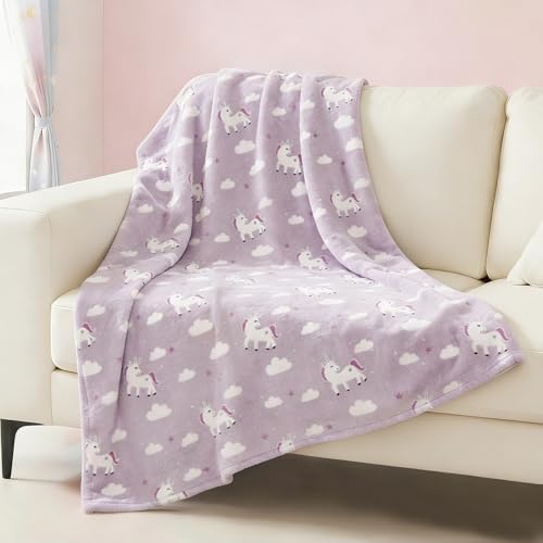 Unicorn Blanket for Girls - 50x60 Inches - Image 2