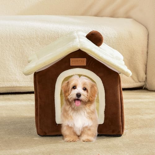 Christmas Cat Tent Cat Bed Cave (Pink, L (20.5 X 17 X 19.7 Inch)) - Image 4