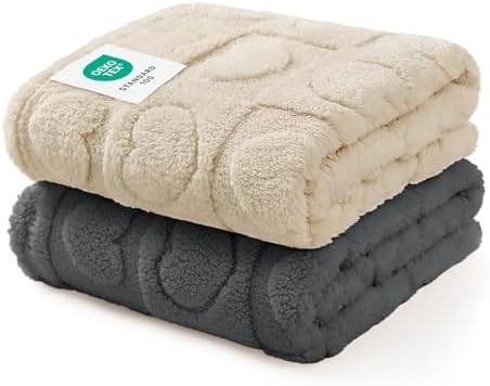 Luciphia 2 Pack Small Dog Blanket, Cozy Fleece Throw for Puppy Cat,41"x31" by luciphia