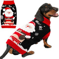 Dog Christmas Sweater for Small Medium Dogs Adorable Festival Pattern Santa Pet Costumes Turtleneck Knitted Puppy Clothes Soft Warm Cold Weather Dog Christmas Outfit Party by BAOBICUTE