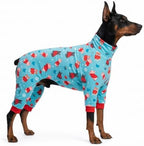 Dog Pajamas for Large Dogs, Soft Stretchy Four-Leg Dog Jumpsuit, Cozy Indoor Sleepwear, 3XL by WelcometothePAWPRINTPAL