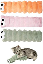 PET SHOW 3 Pack Cat Toys Pillows for Indoor Cats Kittens Soft Kicker Toy with Catnip Inside Crinkle Sounds Pet Interactive Caterpillar Plush Kitty Sticks for Play & Exercise by PETSHOW