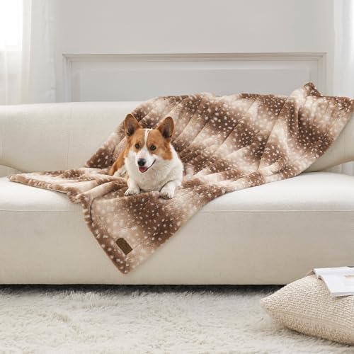 COZY KISS Waterproof Pet Blanket Deer Print for Large Dog & Cat, 40x60 inch by COZYKISS
