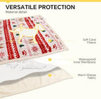 Luciphia Waterproof Blanket for Twin Bed Reversible Fleece Couch Cover - Image 3