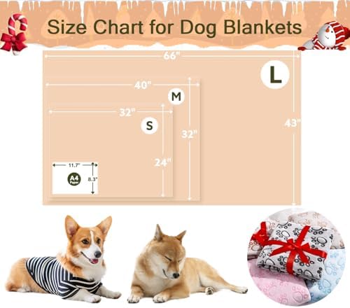 Stuffed Small Beige Premium Soft Dog Blanket, with Flannel Beige Cute Paw Print, 24 * 32 inches, Cat Blanket Puppy Supplies Poodle‌ Dog Products Stuff Essentials - Image 4