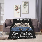 Sleepy Raccoon Blanket Throw Gift for Girls Women 60"X50" - Image 3