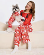 XPUDAC Christmas Matching Dog and Owner Pajamas for Women Sleepwear, XSmall - Image 4