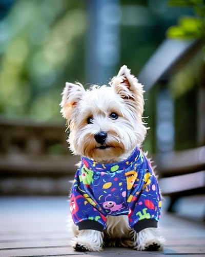PET SHOW 4 Pack Boy Fleece Dog Pajamas Warm for Extra Small Dogs - Image 6
