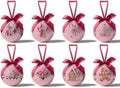 Pink Christmas Decor - Pink Christmas Tree Decorations Snowman Santa Candy Hanging Ornaments Balls, Cute Decorations Ball 2.36 Inch for Xmas Tree Party Home Holiday，Xmas Gifts Set of 16Pcs by GPGHEFlags