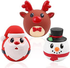 Malier 3 Pack Christmas Dog Toys, Funny Latex Dog Chew Toy, Squeaky Interactive Dog Toys for Puppy Small Medium Pets Dogs by Malier