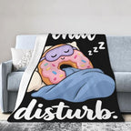 Sleepy Donut Blanket Throw Gift for Girls Women 80"X60" - Image 4